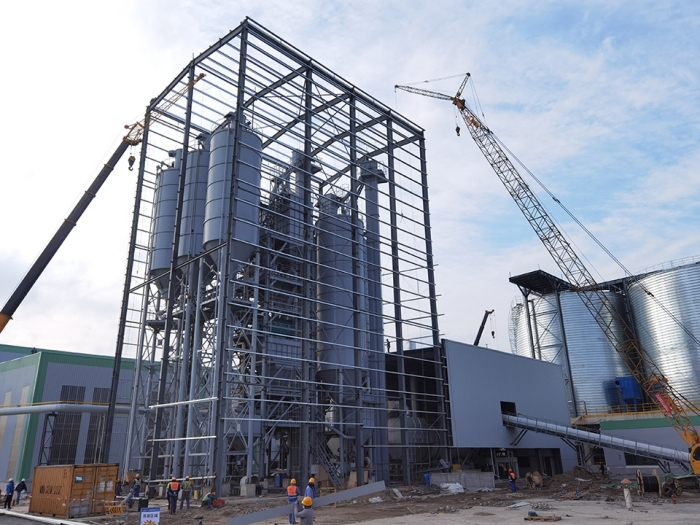烘干+干混砂漿兩位一體生產線建成投產